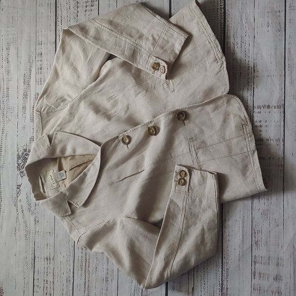 L.L. Bean Jackets & Blazers - L.L. BEAN LINEN BLAZER